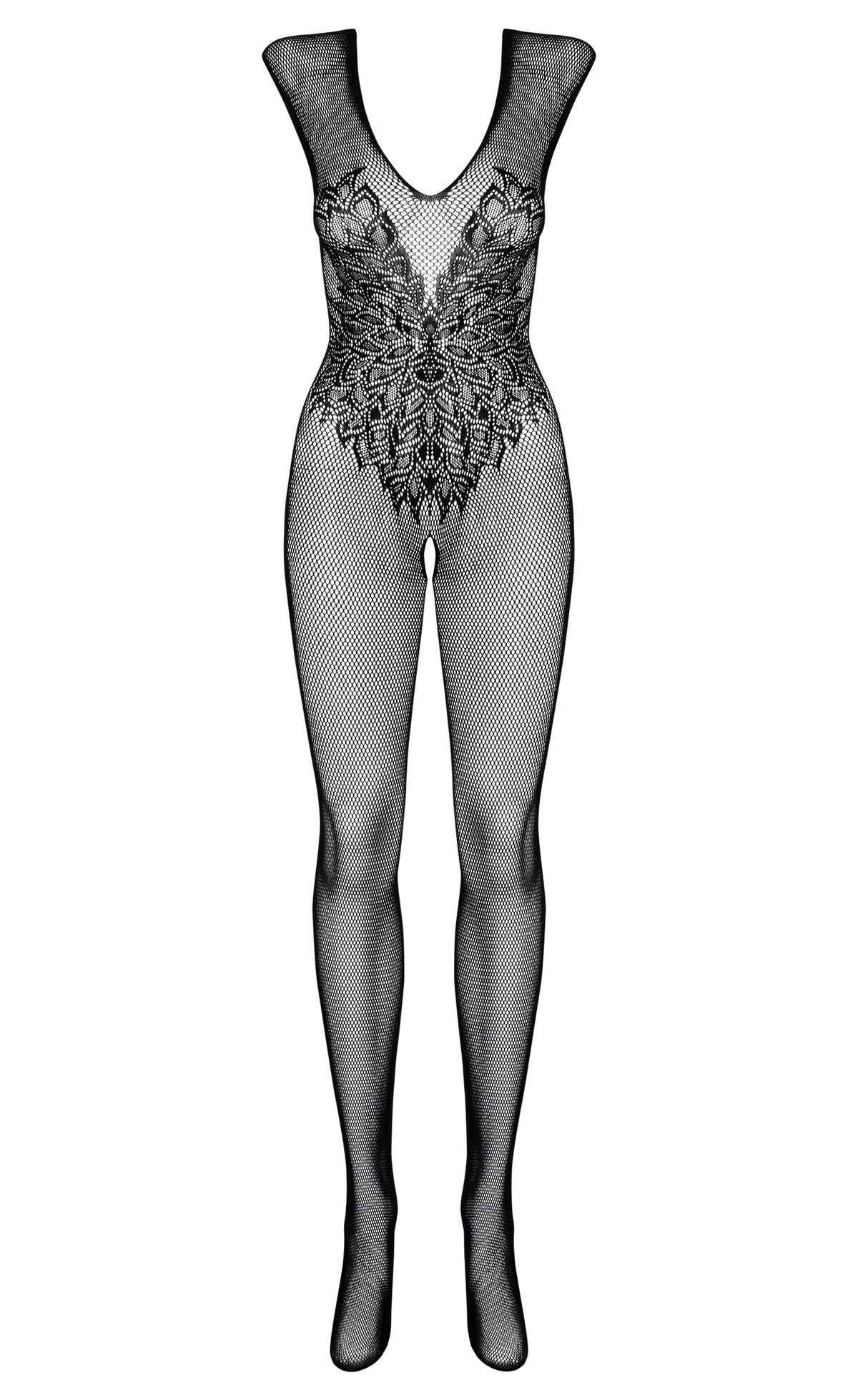 Tuta sexy a rete Bodystocking aperto Obsessive N112