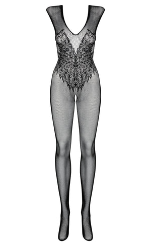 Tuta sexy a rete Bodystocking aperto Obsessive N112
