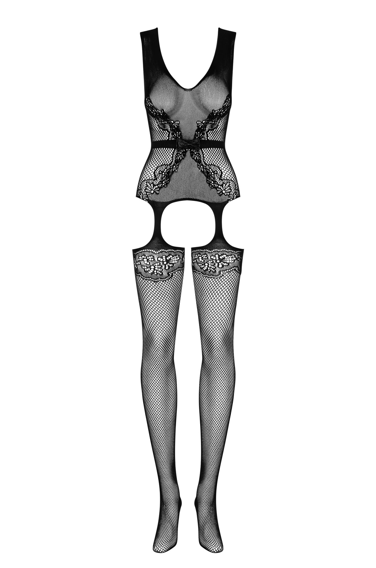 Bodystocking tutina sexy Obsessive F217 intimo cavallo aperto