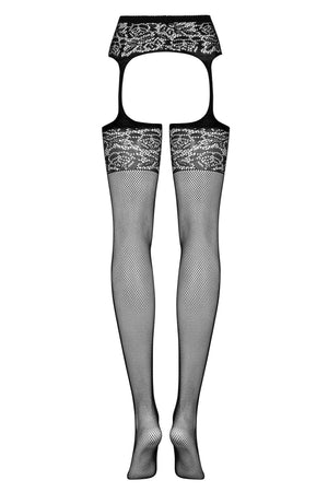 Sexy collant calze e reggicalze Obsessive aperto S500