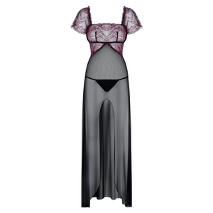 Sexy abito + perizoma Obsessive sedusia gown e thong nero