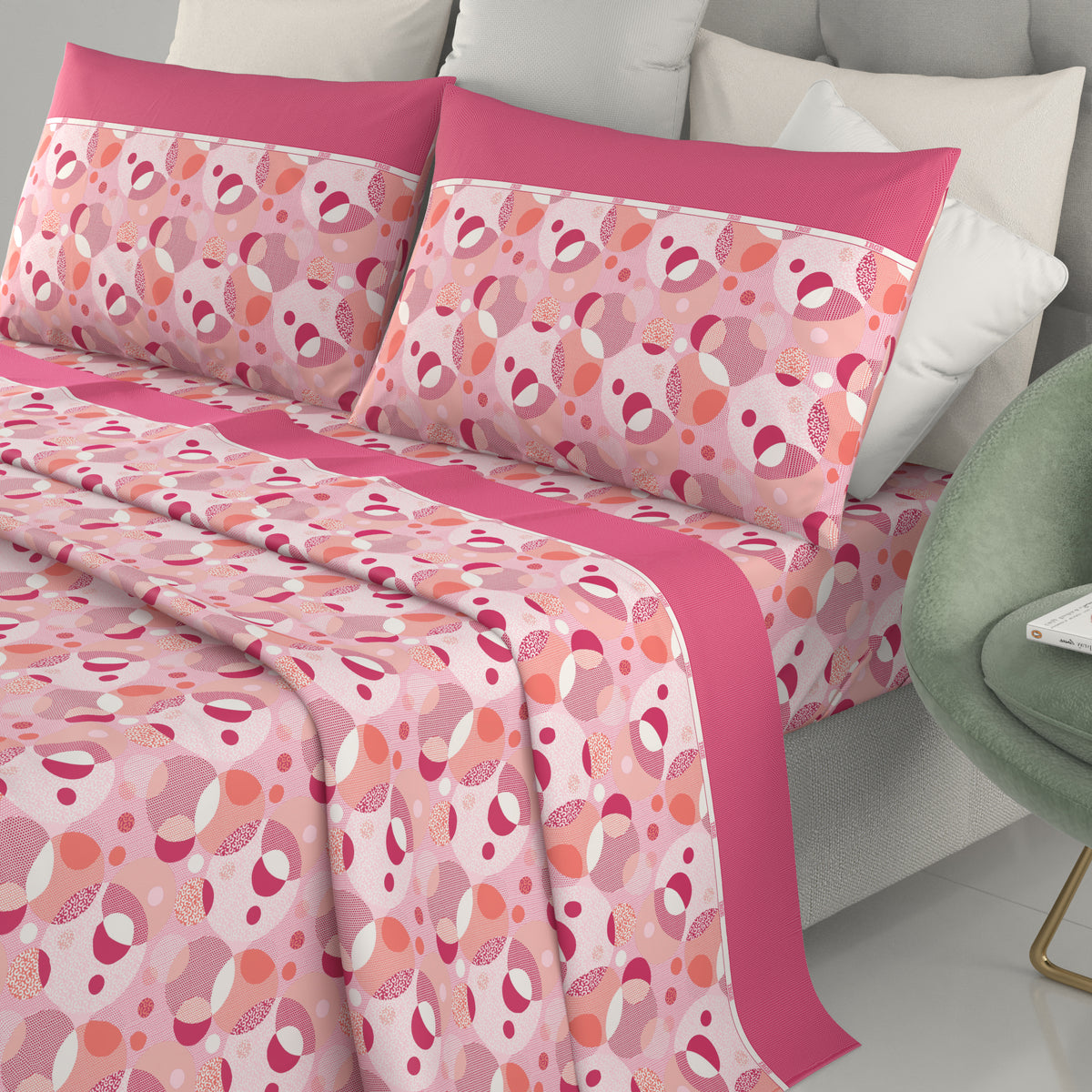 Completo letto Irge cotone fantasia geometrica Opera