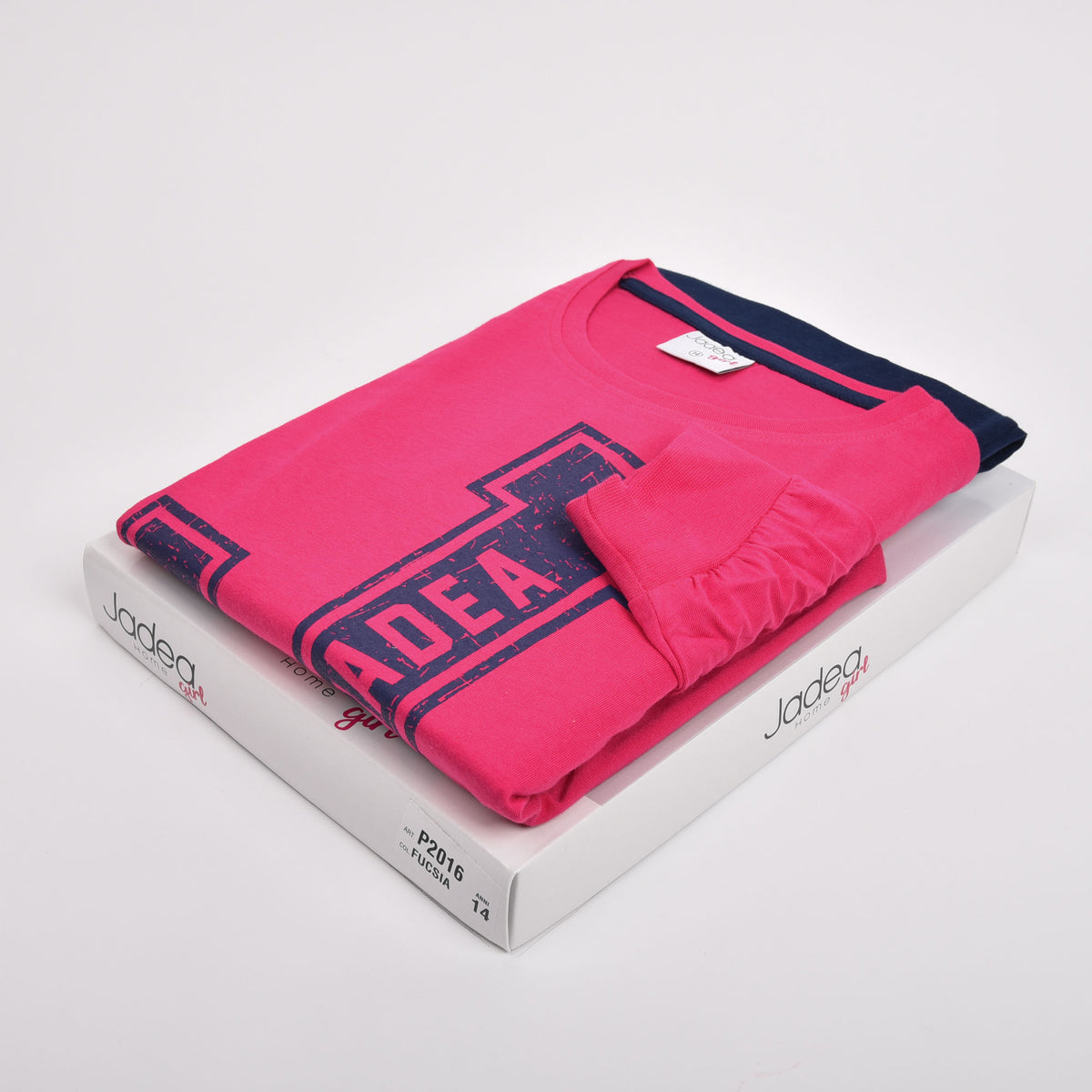 Pigiama bimba ragazza Jadea cotone fucsia P2016