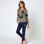 Pigiama bimba ragazza Jadea cotone militare P2016