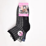 Calze donna caldo cotone corte 3 paia Charro var. D
