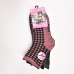 Calze donna caldo cotone corte senza polsino Charro var.C 3 paia