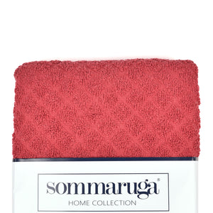 Set asciugamani visto + ospite sommaruga Jacquard 550gsm Bordeaux