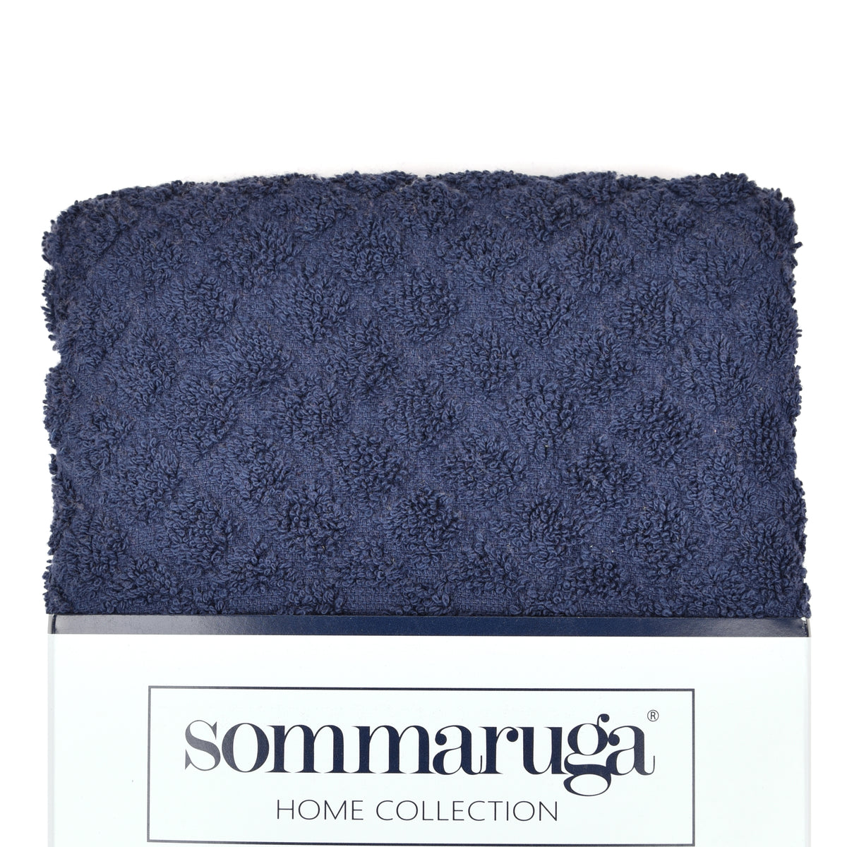 Set asciugamani visto + ospite sommaruga Jacquard 550gsm Blu