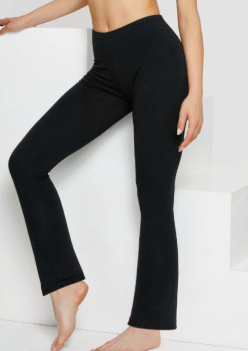 Pantaleggings cotone elasticizzato a zampa Jadea 4195