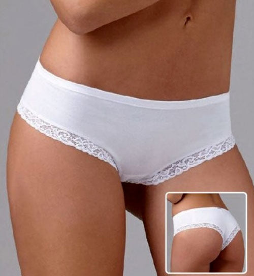 Slip panty Lovelygirl 3995 in cotone inserti in pizzo 3 pezzi