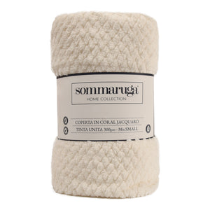 Coperta in coral jacquard Sommaruga Paride 120x140