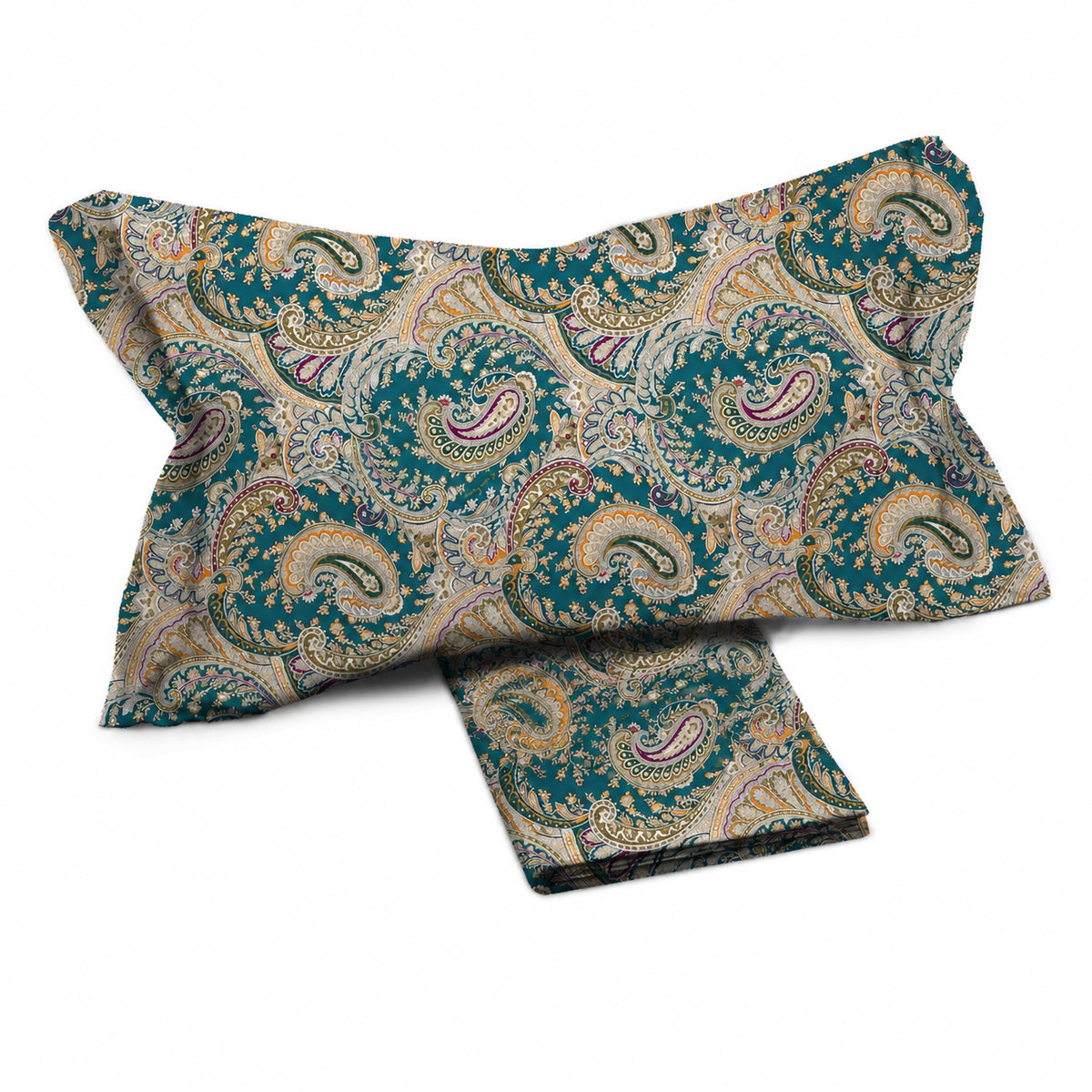 Parure copripiumino motivo paisley percalle di cotone Enrico Coveri vinia
