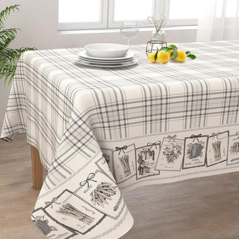 Tovaglia tavola Irge 100% cotone a quadri Alba Pepper
