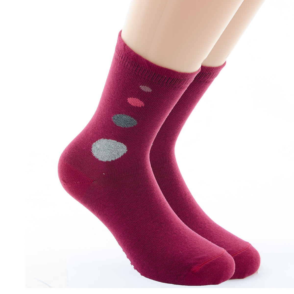 Calze donna invernali Pezzini charm in caldo cotone bordeaux