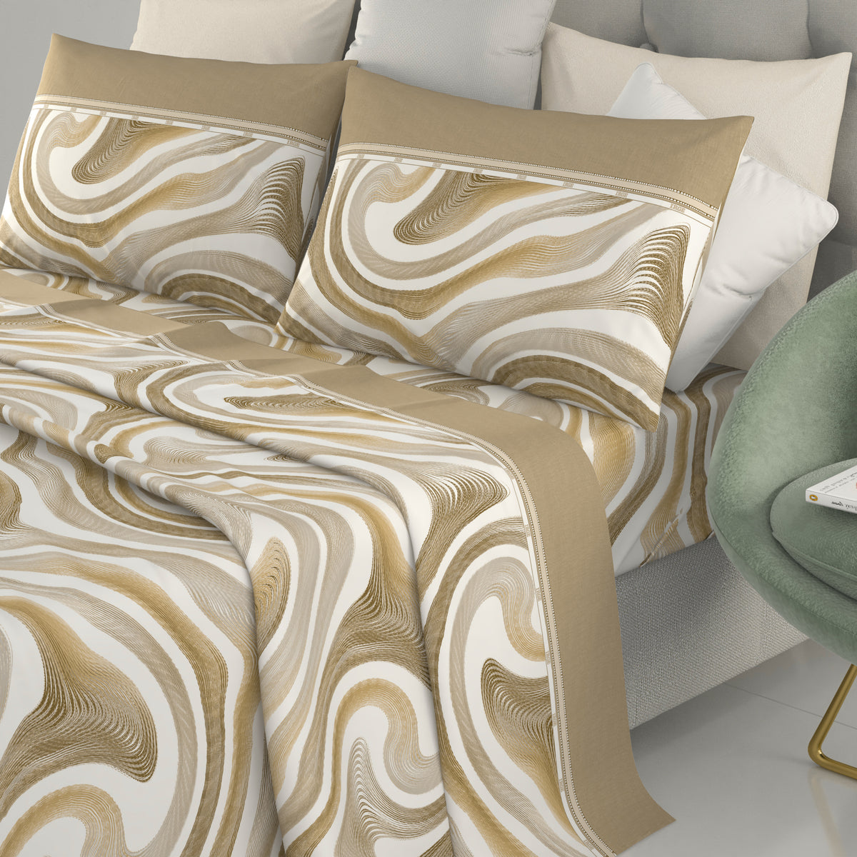 Lenzuola letto in cotone Irge Ginevra Picasso