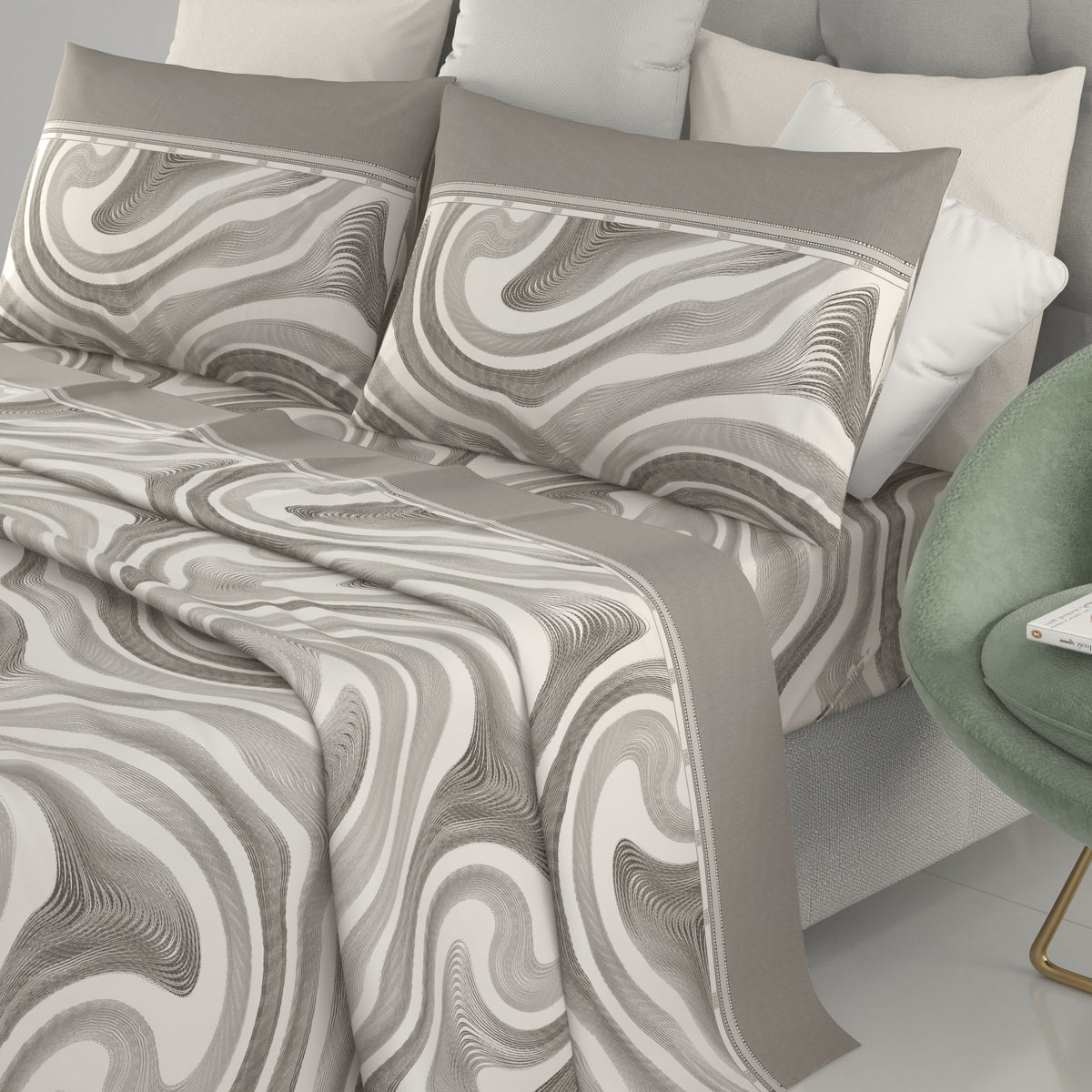 Lenzuola letto in cotone Irge Ginevra Picasso