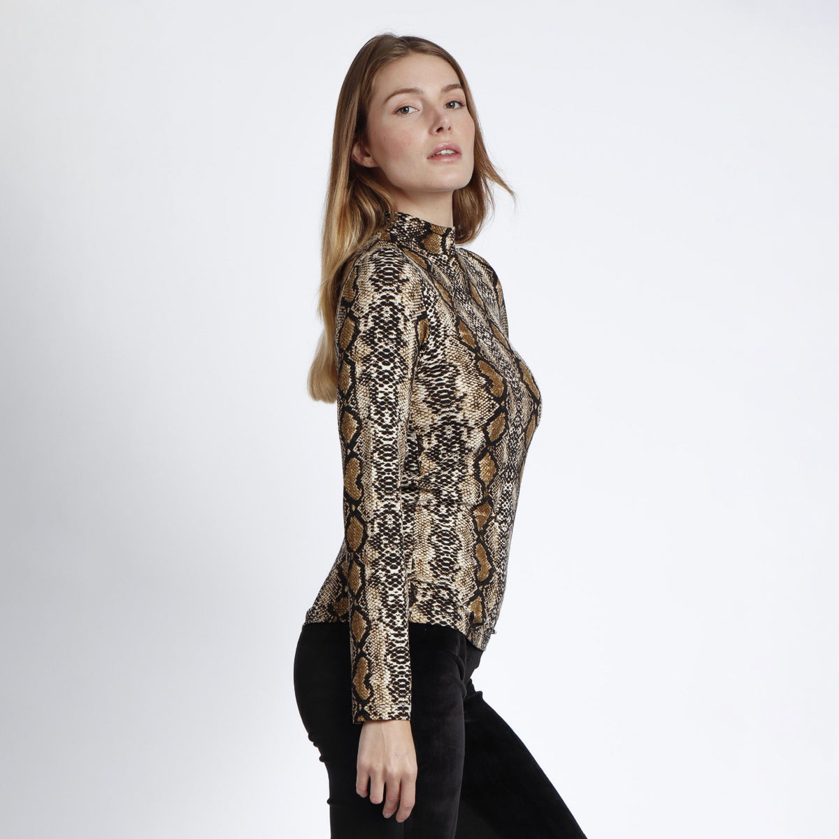 Lupetto sottogiacca pitonato donna animalier Admas 43510