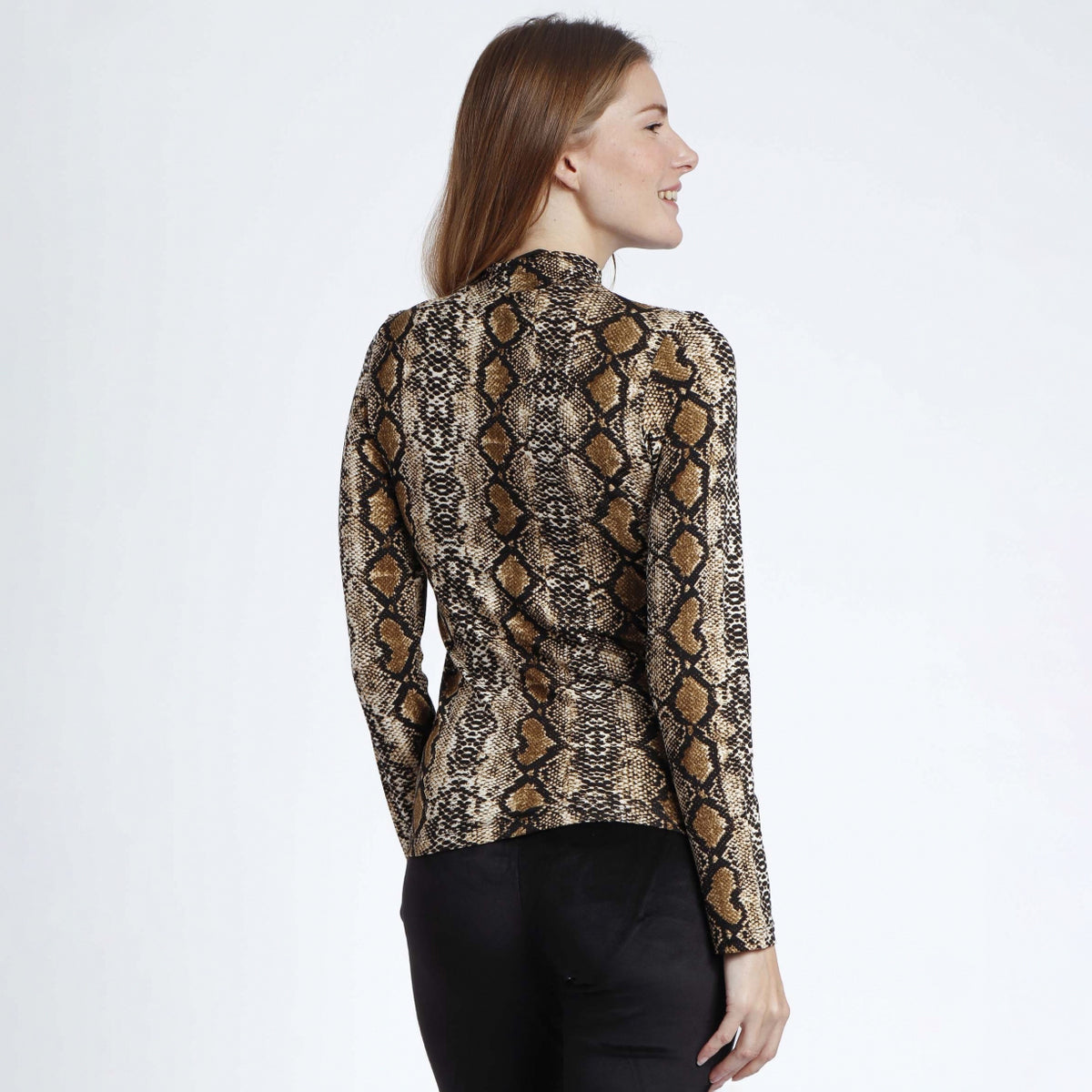 Lupetto sottogiacca pitonato donna animalier Admas 43510