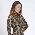 Lupetto sottogiacca pitonato donna animalier Admas 43510