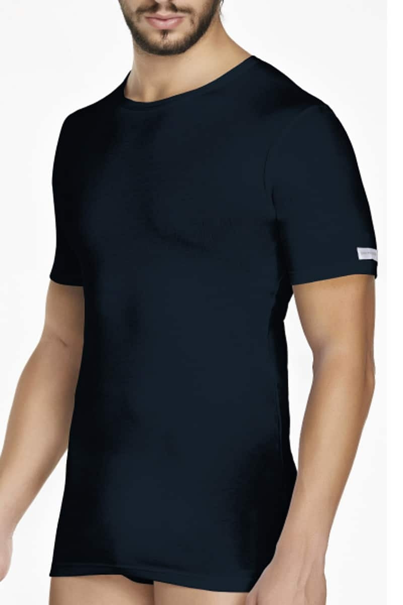 Maglia da uomo girocollo mezza manica Pierre cardin pcu100 cotone bi-elastico 