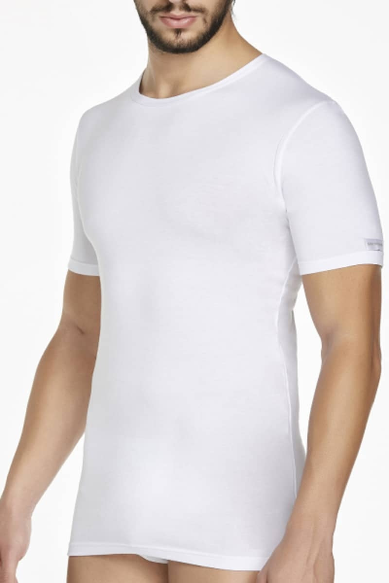 Maglia da uomo girocollo mezza manica Pierre cardin pcu100 cotone bi-elastico 