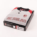 Pigiama bambino Milan serafino caldo cotone B2MI16095 grigio