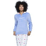 Pigiama donna in coral caldo Kappa 21705 celeste cielo