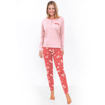 Pigiama donna rosa lungo leggero Il granchio GP5001 