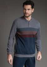 Pigiama uomo Enrico Coveri EP5071 grigio punto milano