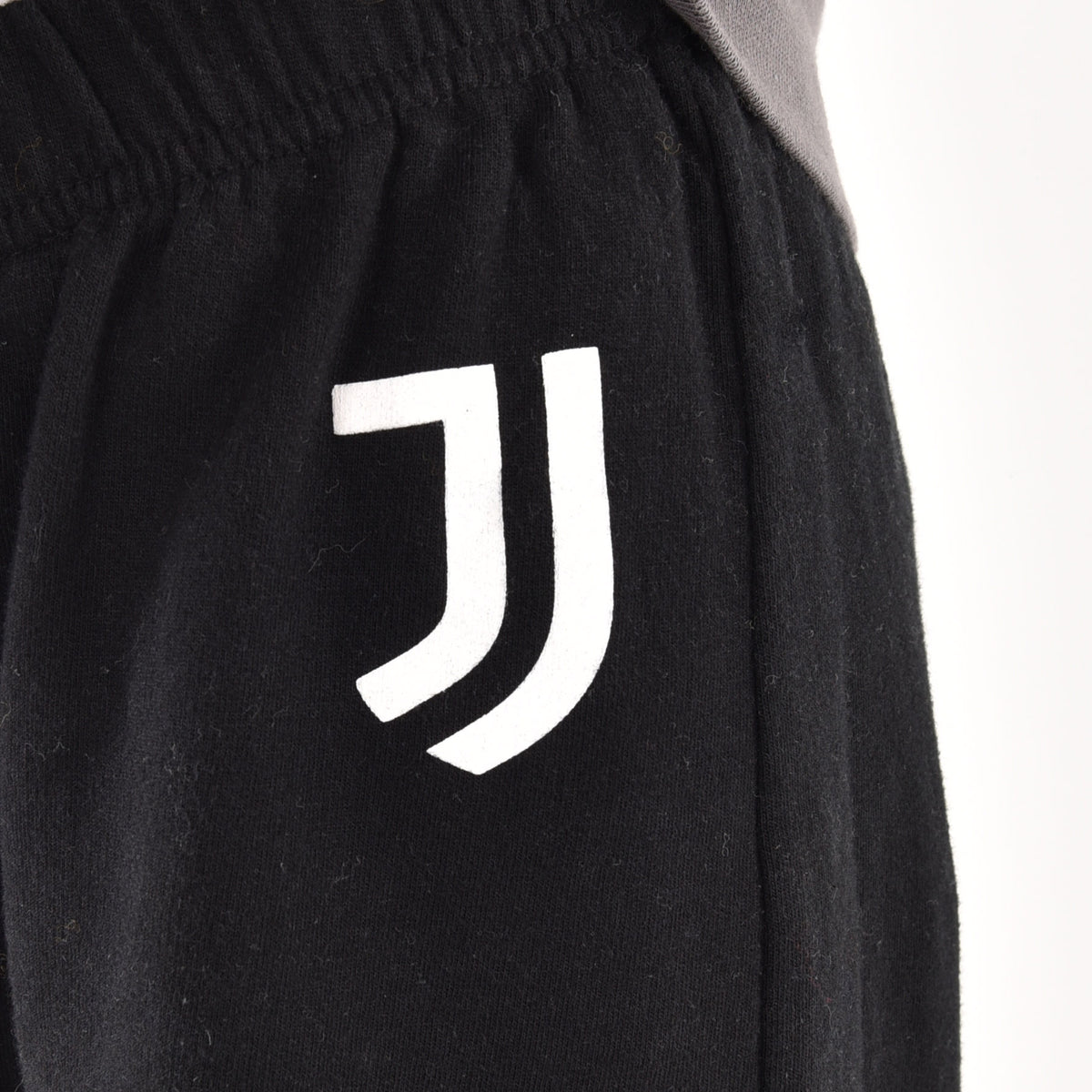 Pigiama tuta bambino Juventus zip cotone felpato B2JU15118 nero