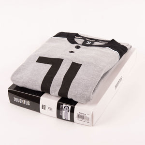 Pigiama uomo Juventus serafino caldo cotone B2JU14116 grigio