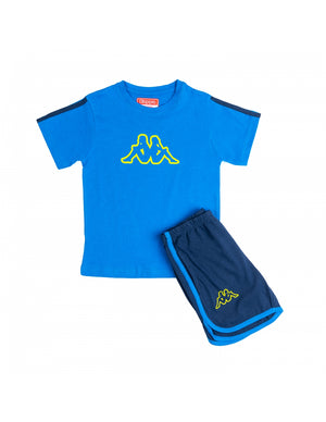 Pigiama bambino Kappa 21220 corto in cotone royal