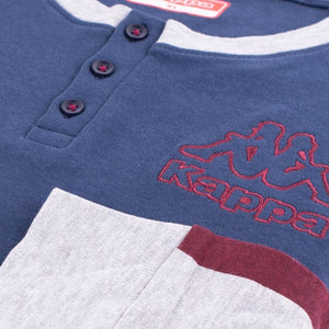 Pigiama uomo calibrato Kappa 21273 caldo cotone conformato blu navy