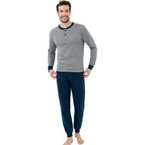 Pigiama uomo Il Granchio GP4002 caldo cotone ferro melange
