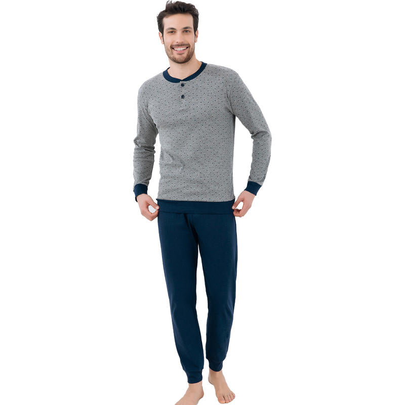 Pigiama uomo Il Granchio GP4002 caldo cotone ferro melange