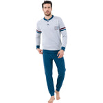 Pigiama uomo Il Granchio GP4003 caldo cotone grigio melange