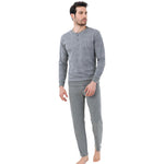 Pigiama uomo caldo cotone Il Granchio GP4000 grigio