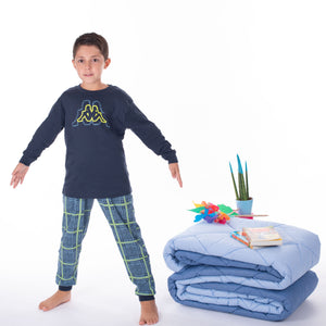 Pigiama bambino Kappa 21277Y caldo cotone navy