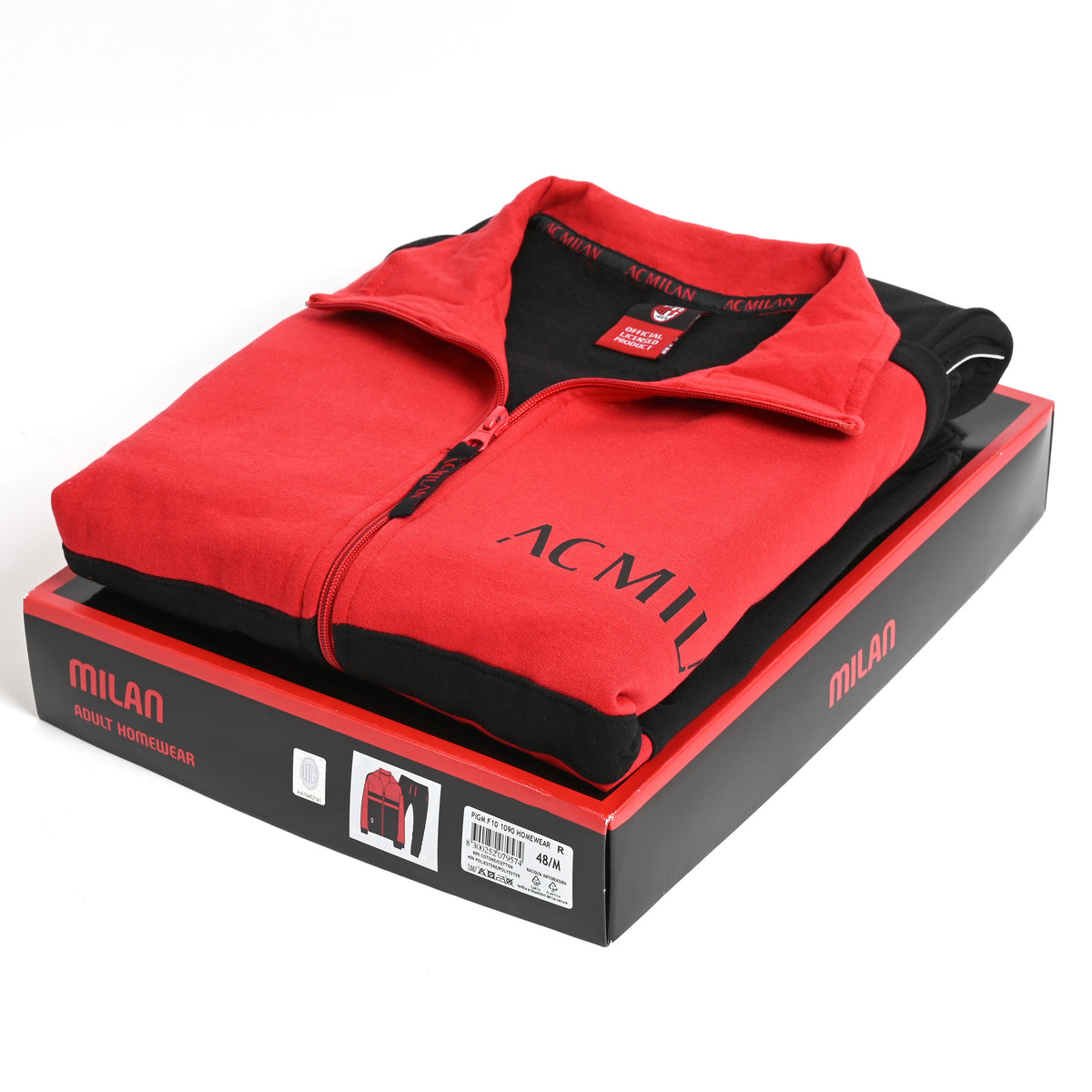 Tuta ufficale AC Milan bambino uomo in  cotone felpato1090