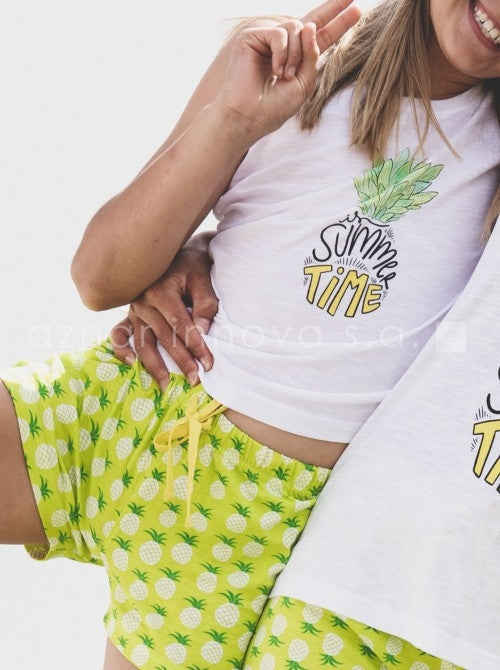 Pigiama bambina Admas 54096 estivo ananas cotone
