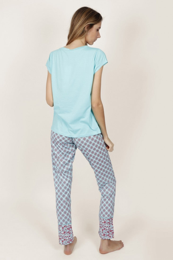 Pigiama donna Admas 54174 estivo manica corta 