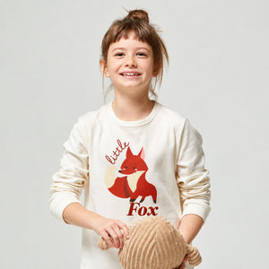 Pigiama bimba in caldo cotone stampa volpe Pompea fox girl