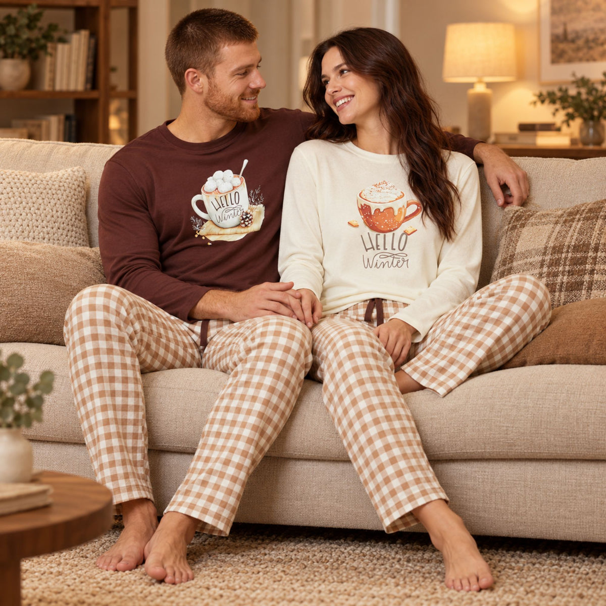 Pigiama donna in caldo cotone Pompea winter