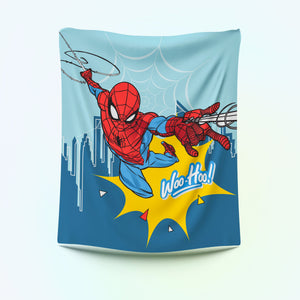 Plaid Marvel stampa Spiderman in coral Disney 