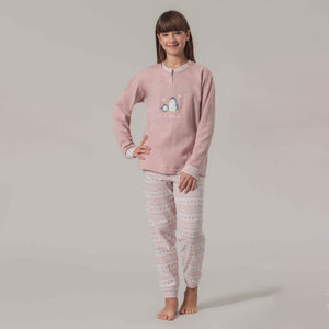 Pigiama bimba punto milano pinguino Irge PMK 056