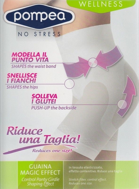 Guaina con gamba contenitiva Pompea Magic Effect vita alta