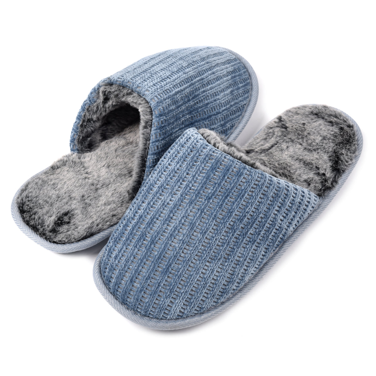 Pantofole uomo invernali antiscivolo calde ciniglia Preziosa 0022 royal