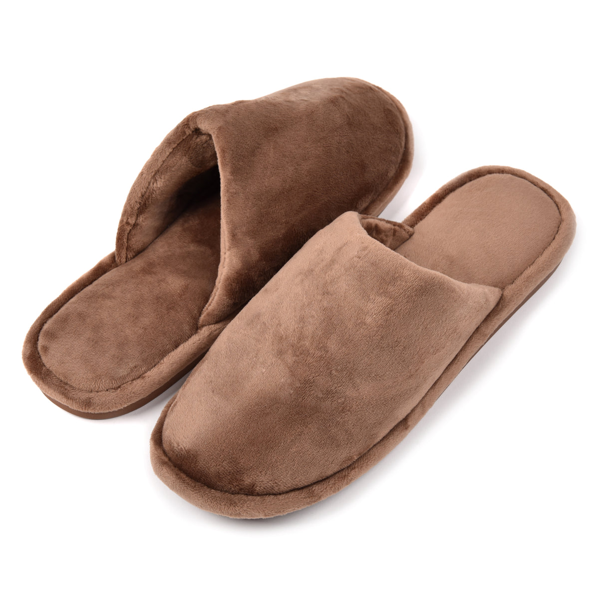 Pantofole uomo invernali antiscivolo calde velluto liscio Preziosa 0023 biscotto