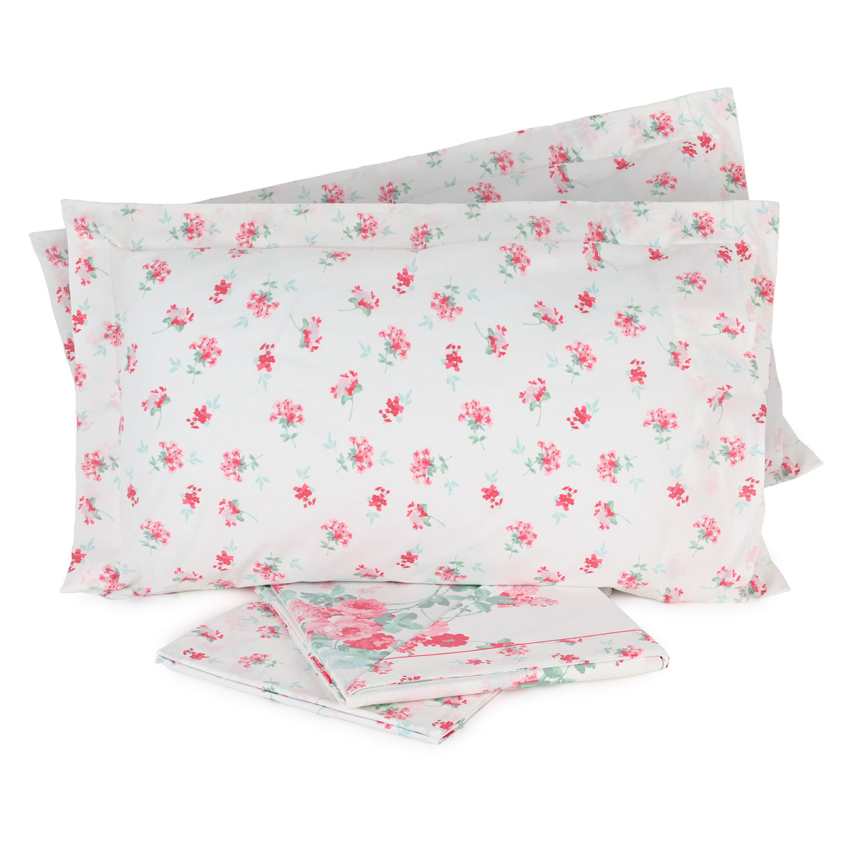 Lenzuola matrimoniali 2 piazze cotone Preziosa Portovenere 5 rosa fiori