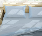 Lenzuola flanella calda rombi celeste Soffice D13